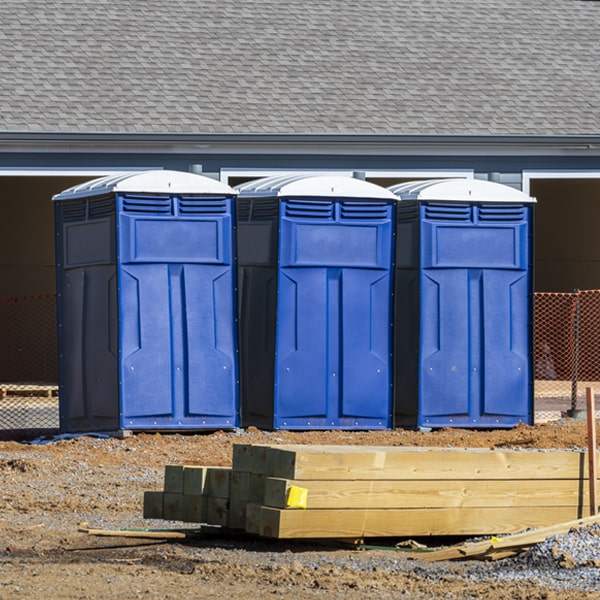 how can i report damages or issues with the portable toilets during my rental period in Merino